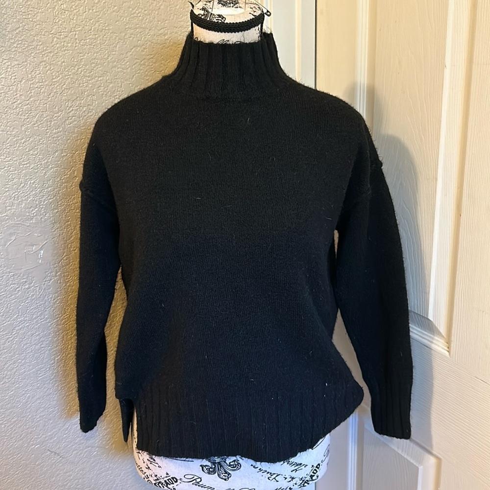 Love crazy mock turtleneck sweater